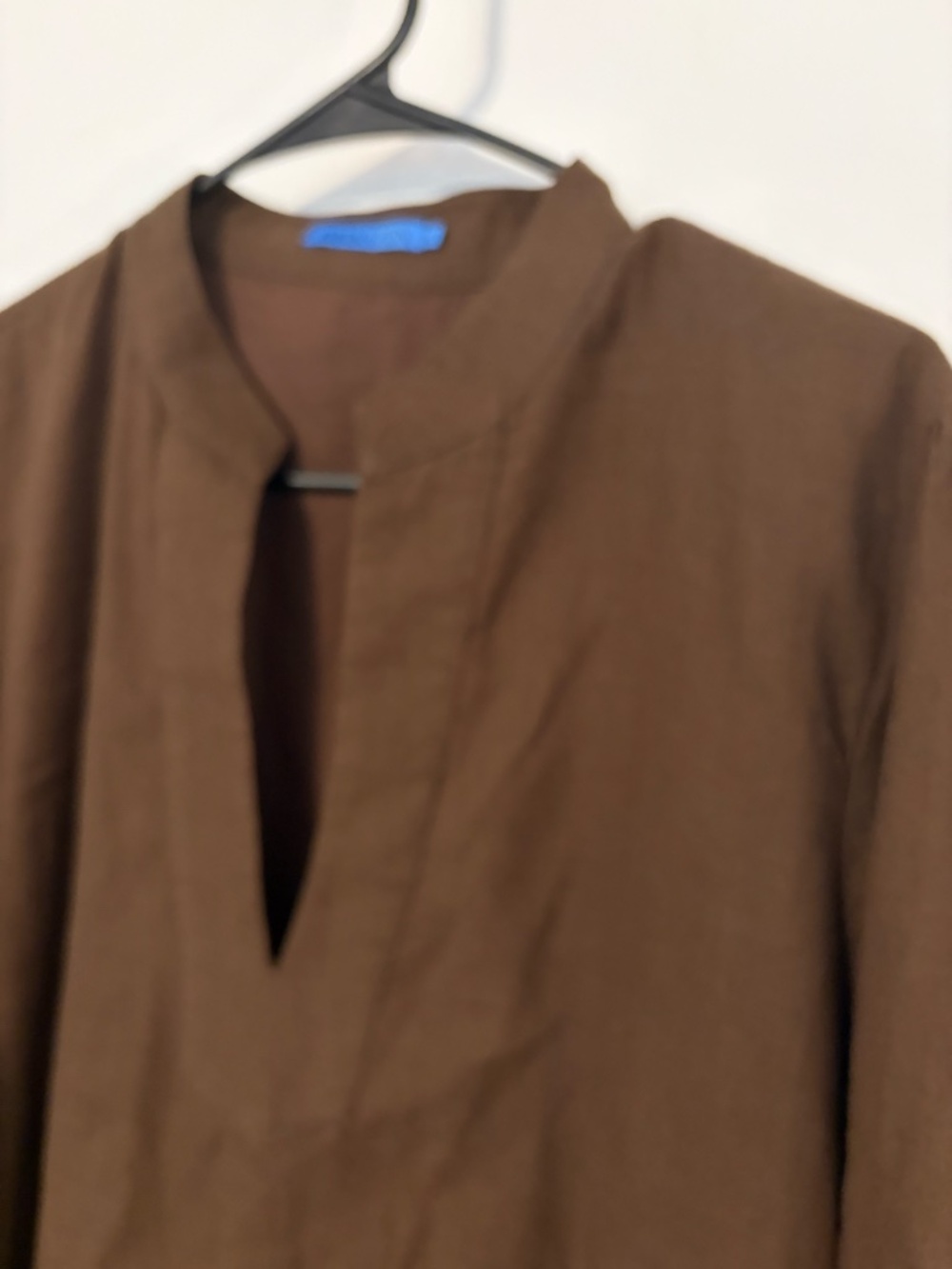 J.Mclaughlin 3/4 Sleeve Linen Blend Newbury Eyelet Dress Lined Brown Women's XL - Picture 4 of 13